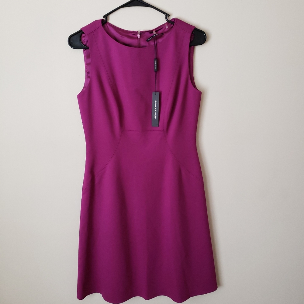 Elie Tahari Trudy Dress Raspberry